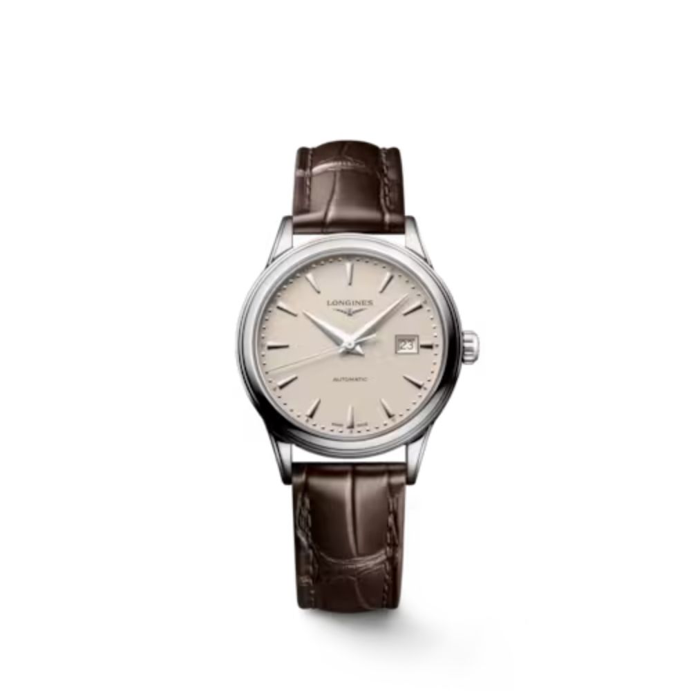 Longines outlet leather watch