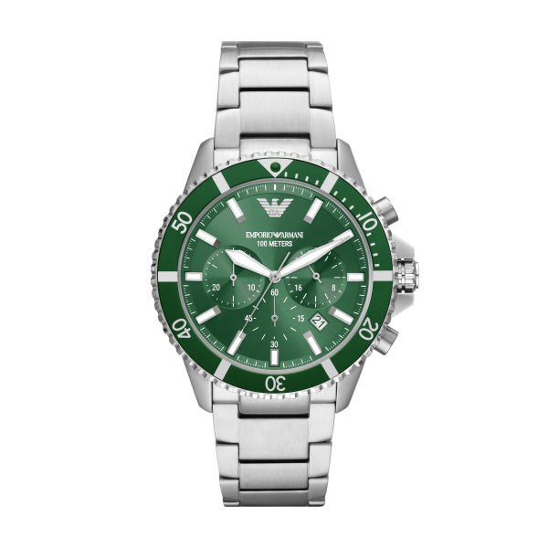 Armani watch green outlet strap