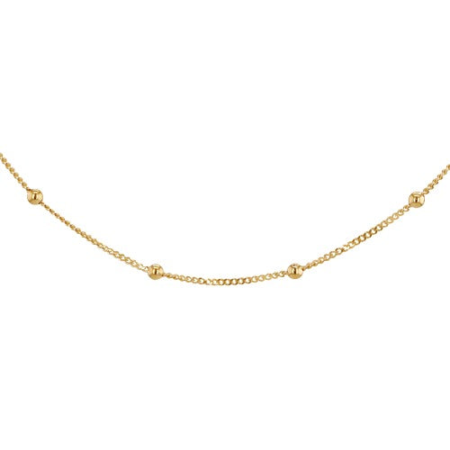 9ct Gold Curb and Ball Chain