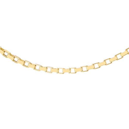 9ct Gold 60 Square Paper Chain