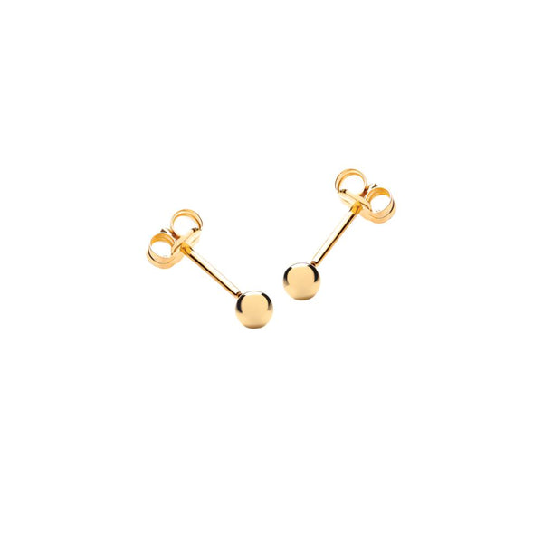 9ct Gold Spanish Ball Stud Earrings 3mm / 10mm