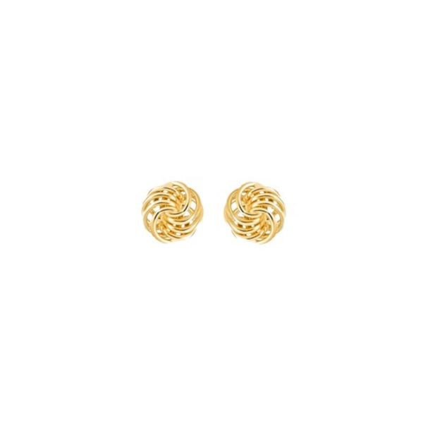 9ct Gold Rose Stud Earrings
