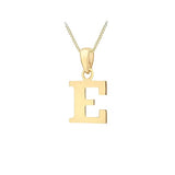 9ct Gold Plain "A-Z" Initial Necklace