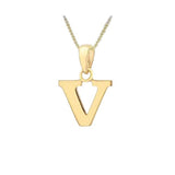 9ct Gold Plain "A-Z" Initial Necklace