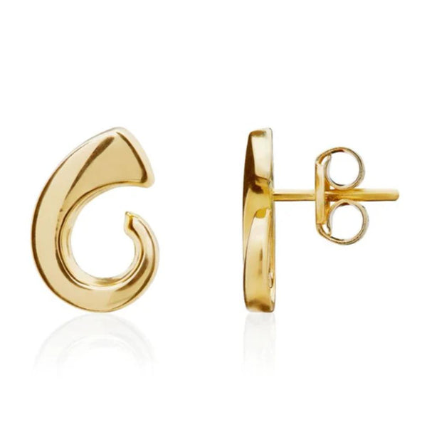 9ct Gold Tusk Stud Earrings