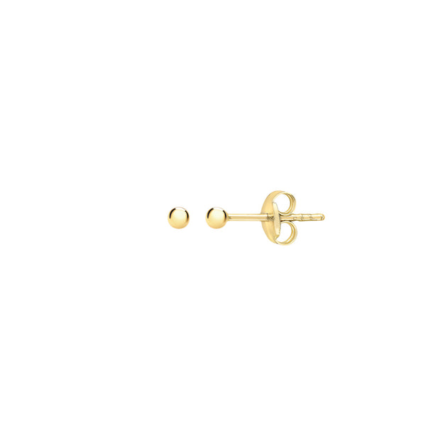 9ct Gold 2mm Ball Stud Earrings