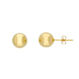 18ct Gold Ball Stud Earrings