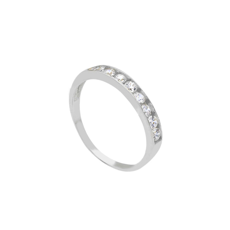 9ct Gold Cubic Zirconia Band Ring