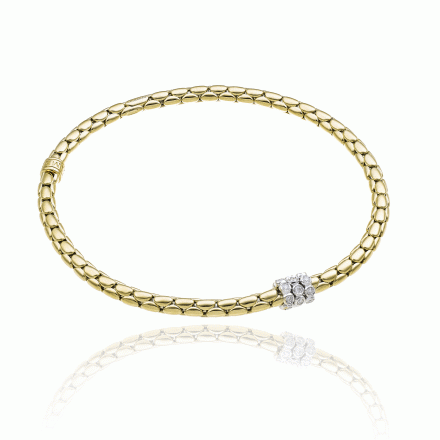 Chimento 18ct Gold Stretch Diamond Bracelet