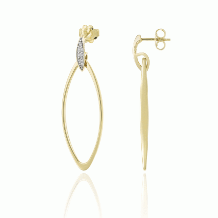 Chimento 18ct Gold Link Sensi Diamond Earrings