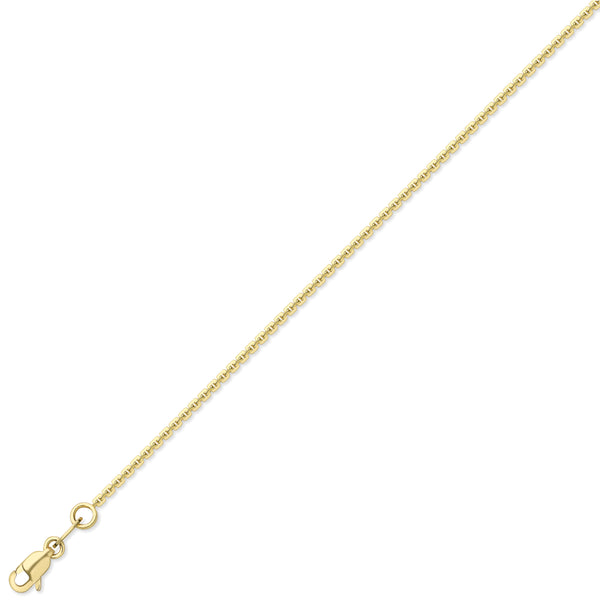 9ct Gold 18" Heavy Square Trace Chain