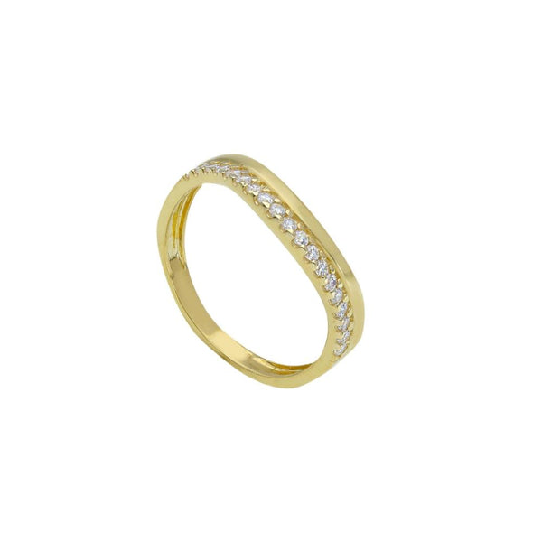 9ct Gold Cubic Zirconia Band Ring