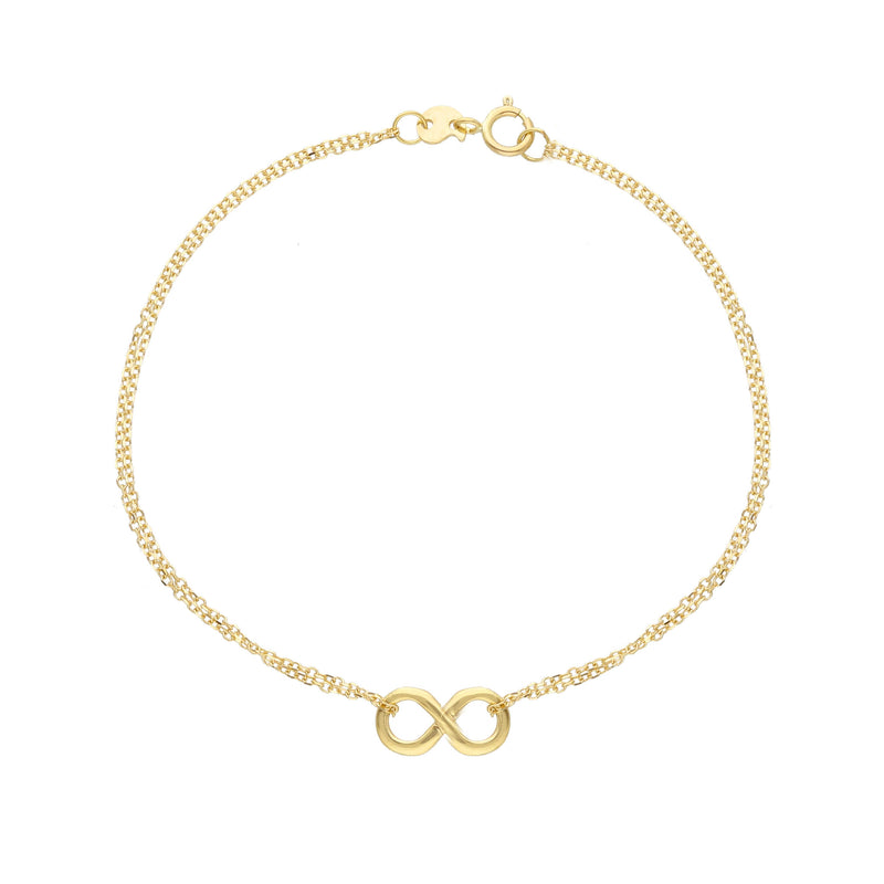 9ct Gold Infinity Bracelet