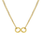 9ct Gold Infinity Knot Double Chain Necklace