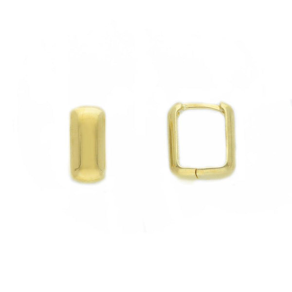 9ct Gold Square Huggie Earrings