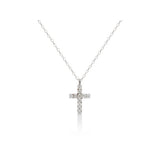 9ct Gold Diamond Cross Necklace