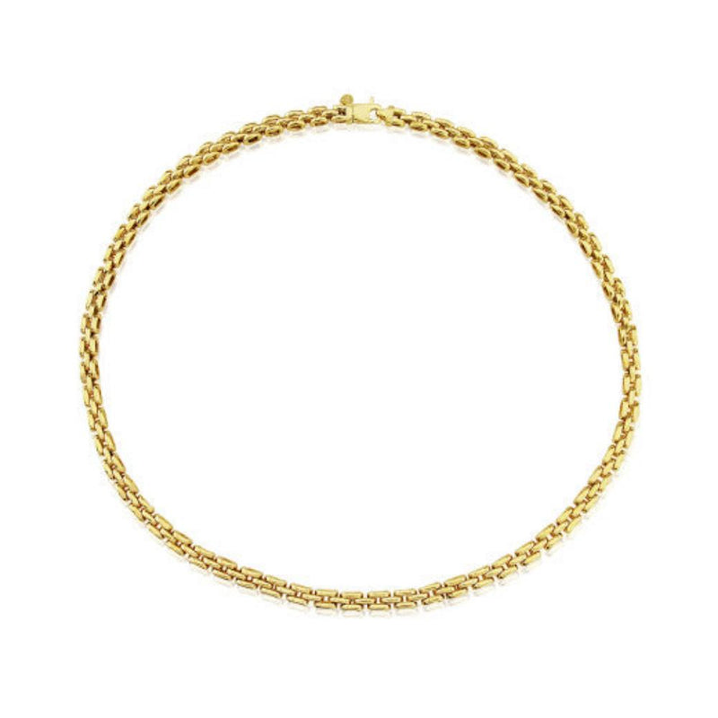 9ct Gold Three Row Panther Necklace