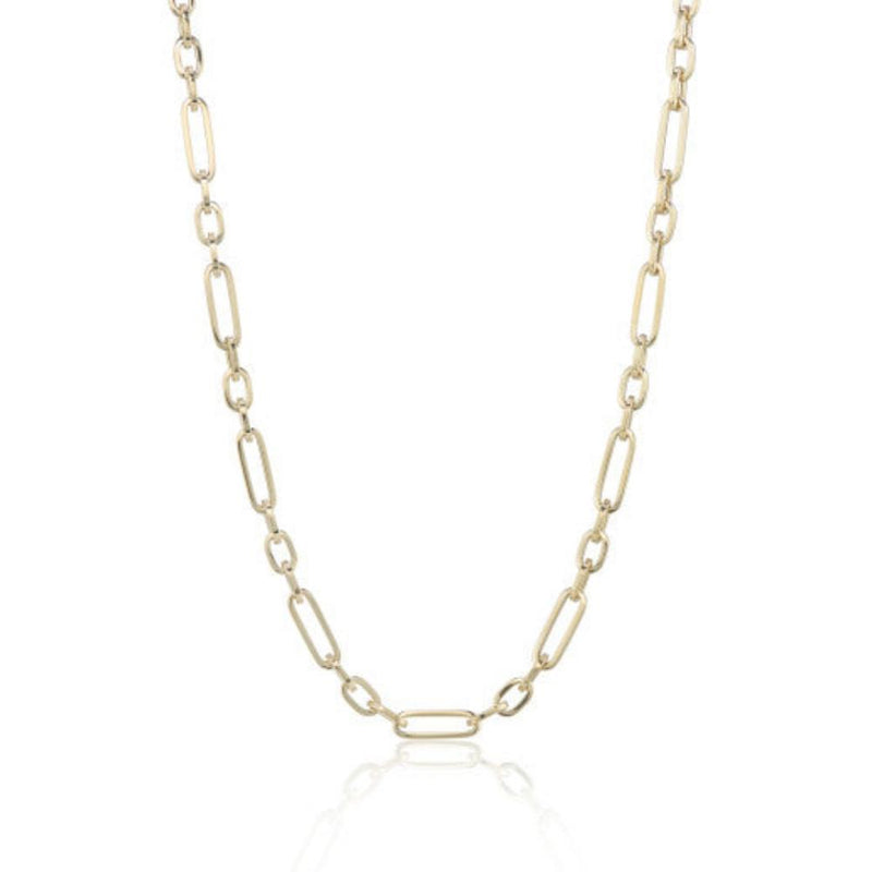 9ct Gold Link Necklace 18"