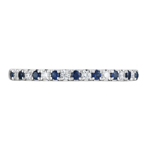 Platinum Diamond & Sapphire Ring