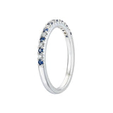 Platinum Diamond & Sapphire Ring