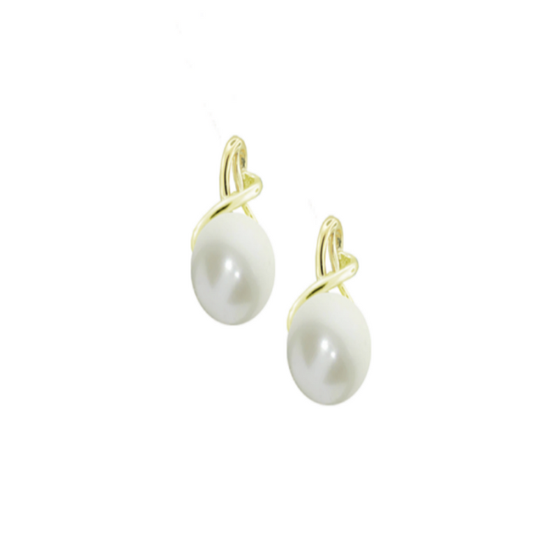 9ct Gold Cultured Freshwater Pearl Stud Earrings