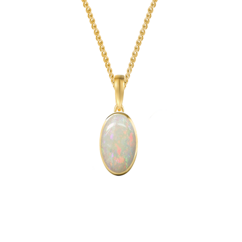 9ct Gold Opal Necklace