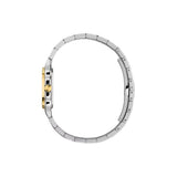 Gucci G-Flat Quartz Silver Tone with Yellow Gold PVD 24mm Ladies Watch YA166503