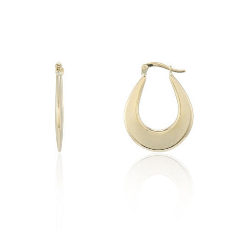 9ct Gold Creole Hoop Earrings