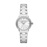 Emporio Armani Mia Quartz Silver Steel Mother of Pearl Dial 32mm Ladies Watch AR11596