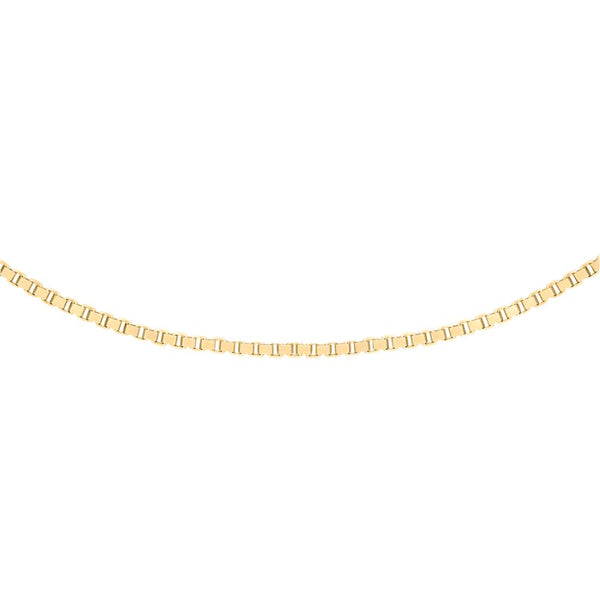 9ct Gold 9 Venetian Box Chain 16"-18"