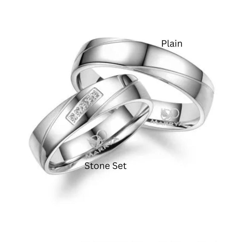Sterling Silver 5mm Polished Wave Ring