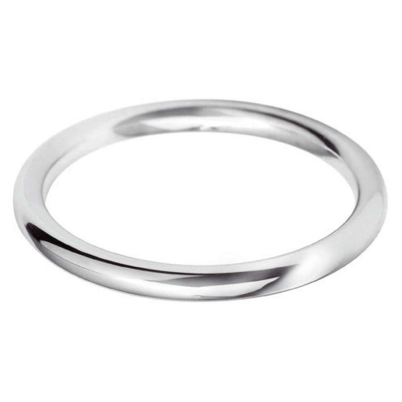 Platinum Court Wedding Band