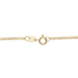 9ct Gold Infinity Knot Double Chain Necklace