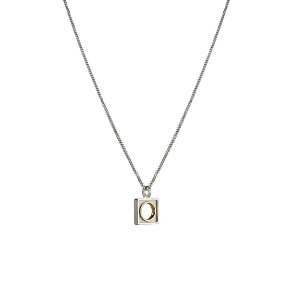 Maureen Lynch Horizon 9ct Gold & Sterling Silver Small Necklace