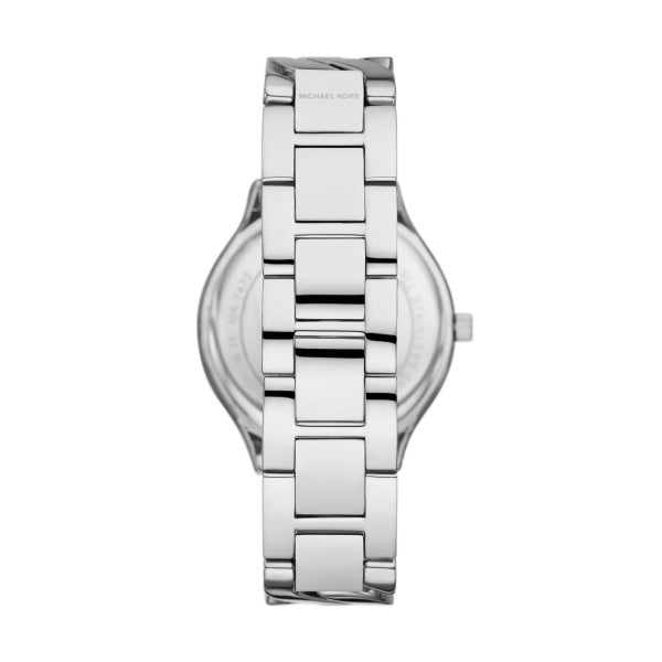 Michael Kors Slim Runway Pavé Steel Curb Link Bracelet 38mm Ladies Watch MK7474 / MK7472