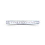 Platinum Channel Set 0.10ct Diamond Ring