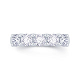 Platinum Five Stone 0.50ct Diamond Eternity Band