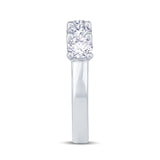 Platinum Five Stone 0.75ct Diamond Eternity Band