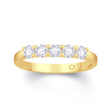 18ct Gold Five Stone Diamond Eternity Ring