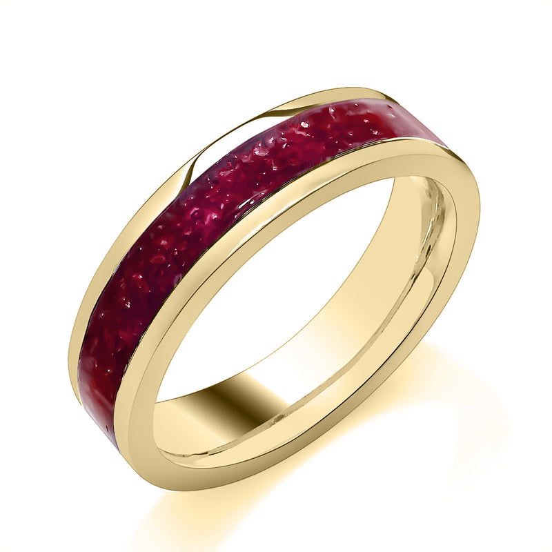 9ct Gold Ruby/ Sapphire/ Emerald Ring Band