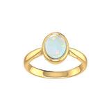 9ct Gold Oval Opal Ring