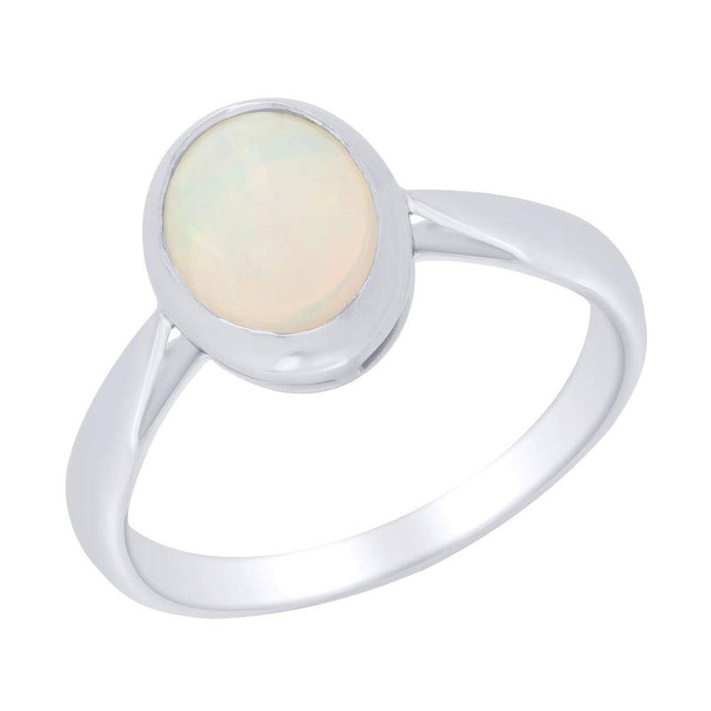 9ct Gold Oval Opal Ring