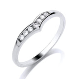 9ct Gold Diamond Bone Ring