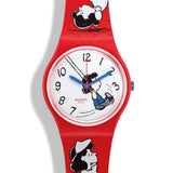 Swatch Peanuts Klunk! 34mm Watch SO28Z106