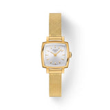 Tissot Lovely Square Quartz Gold PVD Steel 20mm Ladies Watch T0581093303100