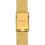 Tissot Lovely Square Quartz Gold PVD Steel 20mm Ladies Watch T0581093303100