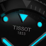 Tissot Seastar 1000 Quartz Yellow Gold PVD Steel Black Synthetic 40mm Mens Watch T1204102705100