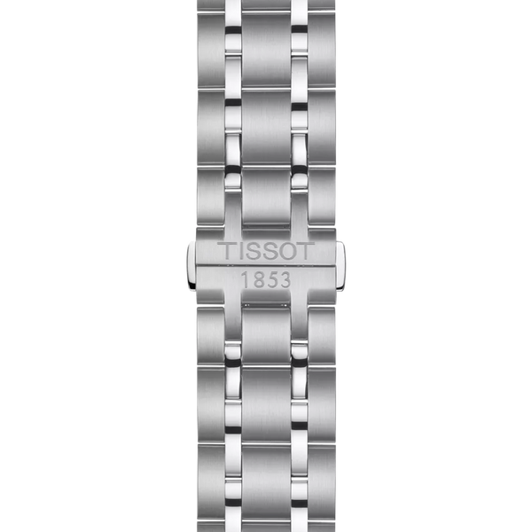 Tissot Couturier Quartz Silver Steel Black Dial 41mm Watch T0356171105100