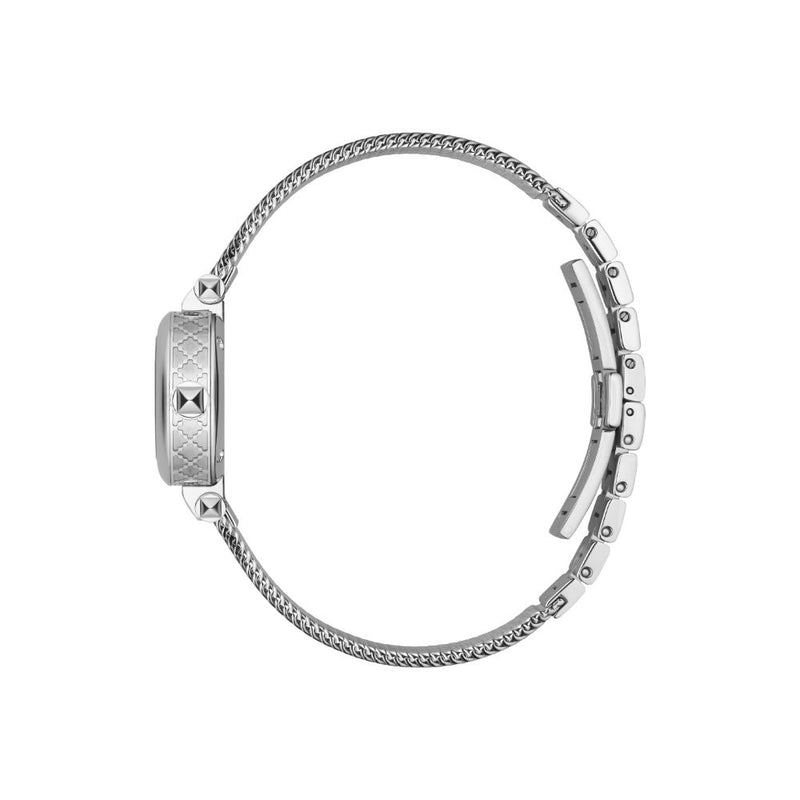 Gucci Diamantissima Silver Steel Mesh Bracelet 27mm Watch YA141512