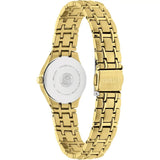 Citizen Eco-Drive Silhouette Gold Steel Champagne Dial 25mm Ladies Watch EW1262-55P